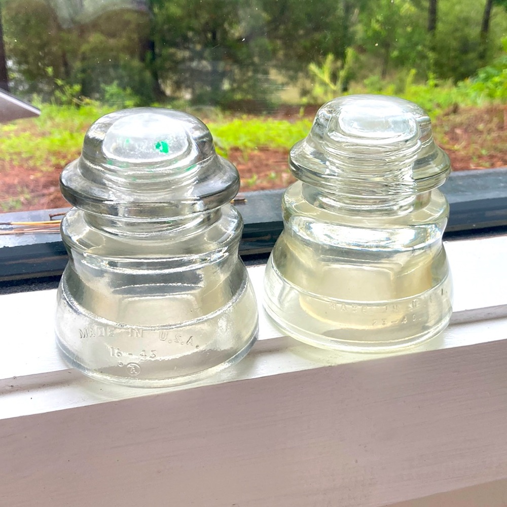 Vintage Glass Insulators. CHOICE of one. Deets below.